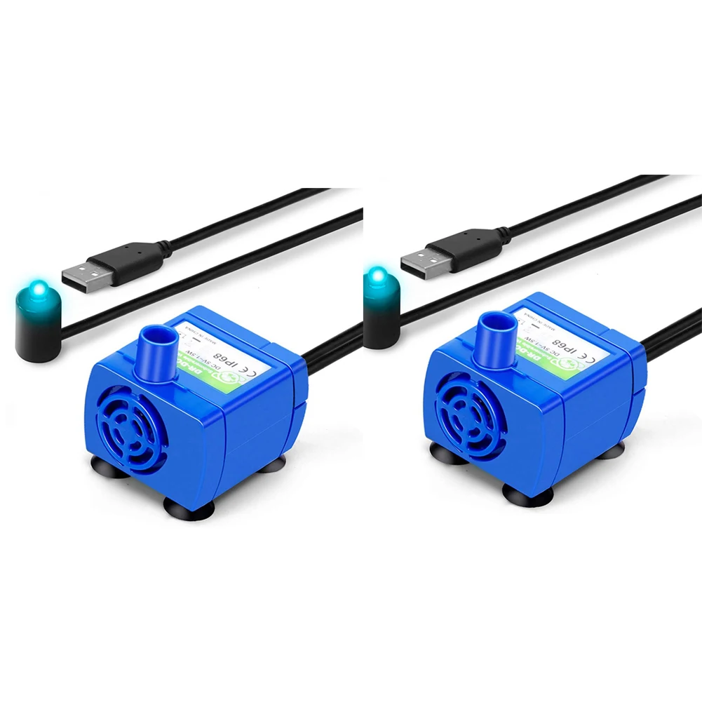 Cat Water Fountain Pump Ultra Quiet Long Lifespan Water Pump with LED Light Pet 1005012518893961