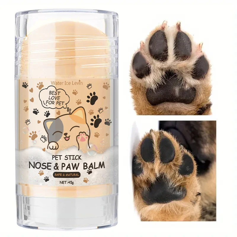 Dog Nose and Paw Balm Dog Paw Cream Cats Dogs Paw Protector Cream Pet Feet Moisturizer Pet (45g) 1005012522104602