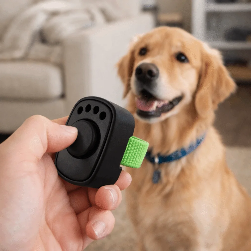 Professional Dog Thumb Training Clickers Mini Finger Ring Lightweight Pet Clicker Trainer No 1005012536540418