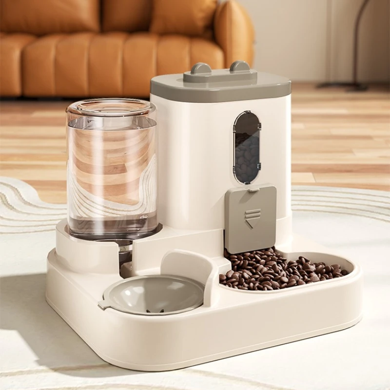 Cat Bowl Automatic Feeder with Spill Proof Design with Water Fountain Pet Food Dispenser for Small 1005012540561871