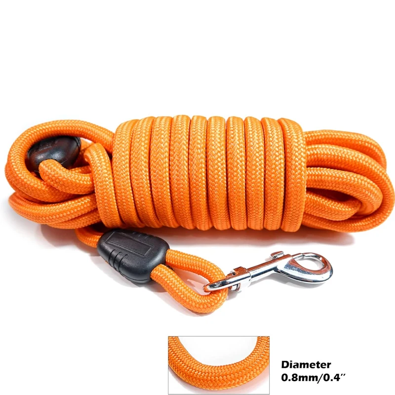 5M/10M/15M Long Rope Training Dog Leash- Heavy Duty Nylon Recall Agility Training Dogs Lead Leash 1005012544371736