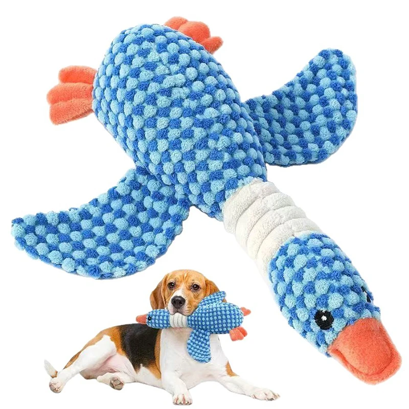 Funny Duck Cute Dog Plush Toys Pet Squeak Toy for Puppy Sound Wild Goose Chew Small Middle 1005012557725930