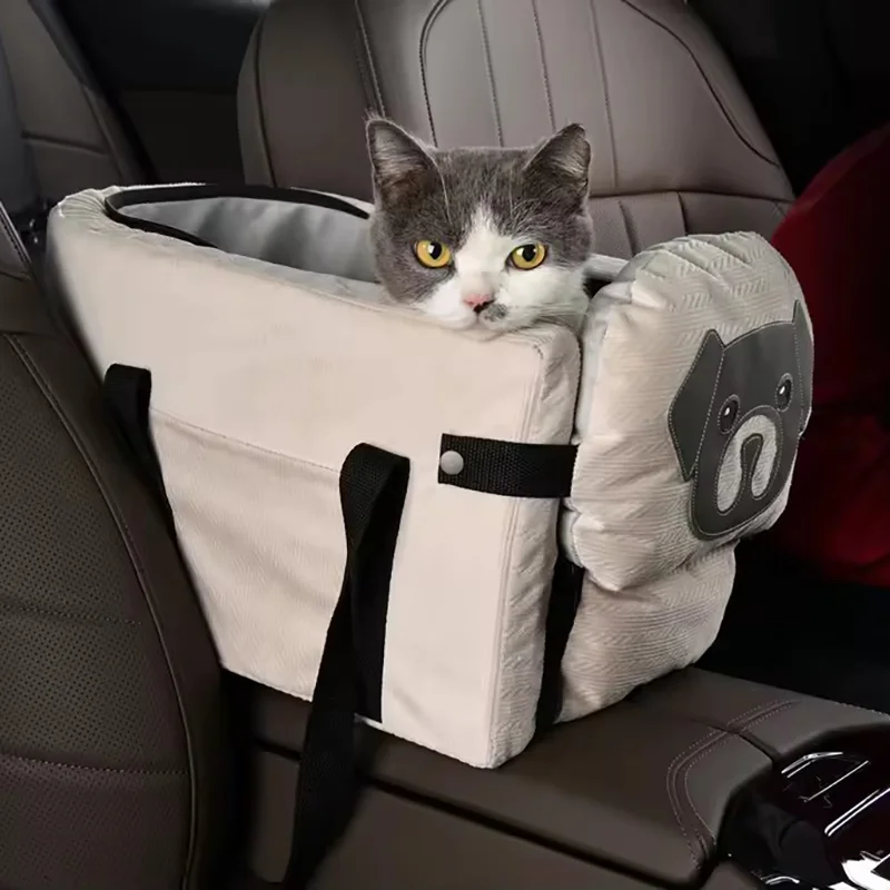Car Central Console Pet Booster Seat Handheld Portable Dog Cat Travel Nest Front Vehicle Safety 1005012565541432