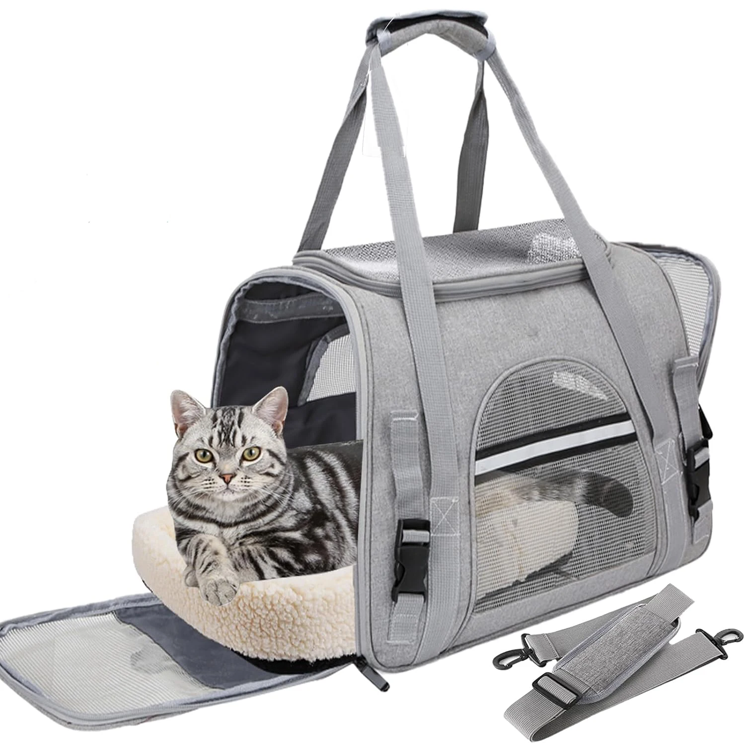 Pet Carrier Bag Airline Approved Up for Cats and Dogs Up to 20LBs 1005012580150796