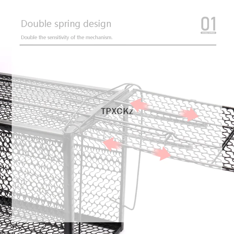 Tpz/Animal Cage Trap Folding Humane Cat Trap Iron with Handle for Stray Dogs Rabbits Foxes 1005012683409420