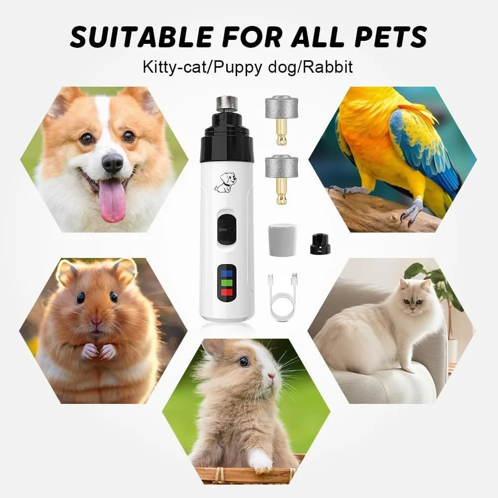 Pet Cat Nail Grinders Pet Nail Clippers LED Quiet Electric USB Charging Rechargeable Pet Dog Paws 1005012719569074