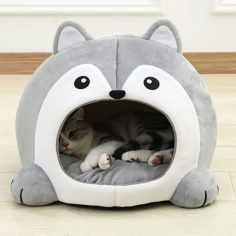 Very Soft Cat Bed Pet Basket Cat House Sofa Small Dog Lounger Cushion Kittens Cave Puppy Mat House 1005012739210267